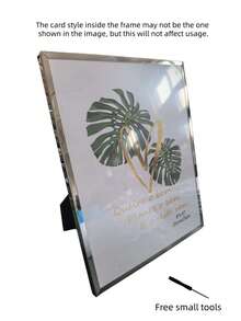 4*6, 6*8, 8*10 Inch Metal Photo Frame, Durable And Sturdy, Can Be Displayed On Tabletop Or Hung On Wall, Elegant And Long-Lasting Home Decor, Holiday Gift, Gold Or Silver Available - Multicolor - View 8
