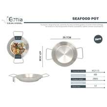 Flat Bottom Frying Pan, Available In Gold And Silver 2 Colors, Dual Handle European Style, Stainless Steel Pasta Plate, Steak Plate, Seafood Pot, Korean Hot Pot, Home Cooking, High Temperature Resistant Pot, Baking Tray - View 13