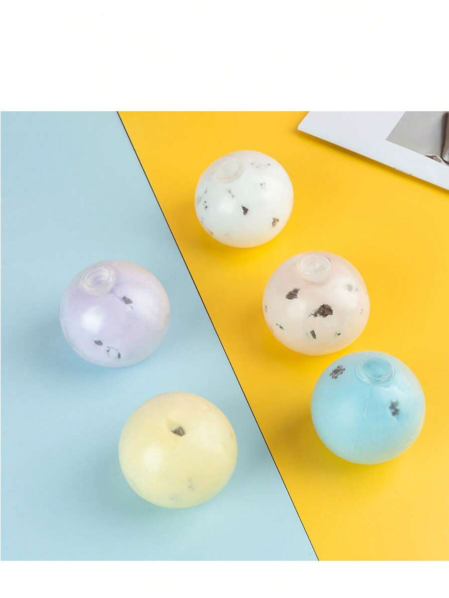 1pc Butter-Feel Handmade Squeeze Ball, 6cm Soft Stress Relief Toy, Slow Rebound Toy - 彩色 - 查看 1
