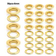 50pcs Metal Eyelet Set For Dress, Includes Washers, Leather Repair, Eyelets - Multicolor - View 12