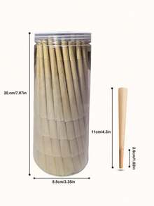 200/100/50/30片 4.3英吋/110mm 大尺寸預捲棕色濾嘴捲紙 | 慢燃捲紙，適合母親節、聖誕節假期禮物 - 彩色 - 查看 12