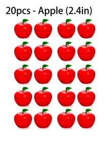 1/10/20pcs Apple-Shaped Candy Box And Pencil Sticker Set - Mini Candy Boxes With Lids, Red Apple-Shaped Candy/Toy Storage Containers, Suitable For Teacher Appreciation Day, Back To School, Party Favors, Birthday And Christmas Gifts, Exquisite Plastic Apple-Shaped Containers - Multicolor - View 10