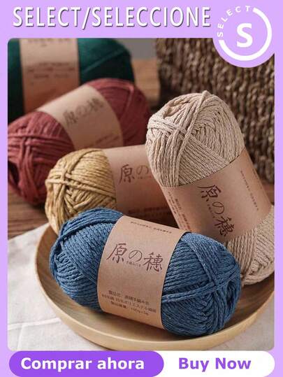 2pcs 2mm Hand-Woven Solid Color Linen Yarn, Anti-Pilling Crochet Yarn, Suitable For Knitting Bags, Hats, Coasters, Durable Thick Yarn, Hand-Woven Thick Yarn, Super Thick Yarn, Medium Thick Yarn, DK Yarn, 4-Ply Medium Yarn