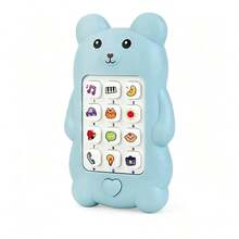 Baby Toy Phone, Cute Bear Music Learning Phone With Light And Sound Effects, Toddler Interactive Educational Toy, Multi-Function Early Education Toy, Colorful Buttons + Colorful Lights + Pleasant Music, And Durable Gift For Babies (Batteries Not Included) - Multicolor - View 8