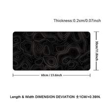1pc Tech-Style Linear Large Gaming Mouse Pad - Non-Slip Rubber Base, Abstract Art Pattern, Suitable For PC Gaming, Home Office Desk, Computer Workspace, Dramatic Scenes, Extended Mouse Pad, Exclusive For Tech Enthusiasts - View 12