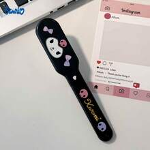 SANRIO 迷你便攜可愛三麗鷗角色折疊髮梳，塑膠旅行梳，Hello Kitty、Kuromi 與 Pochacco 圖案，馬卡龍色卡通設計，適合日常理髮與梳理，適用生日派對、聖誕禮物與兒童假期 - A - 查看 11