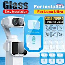 1-3 piezas Protector de pantalla fácil de instalar para Insta360 Luna Ultra Vidrio templado para Insta360LunaUltra LunaUltra Película protectora - Ver 1
