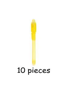 10/7/5 piezas Bolígrafo multifunción anti-falsificación con tinta invisible UV, bolígrafo detector de billetes de cabeza grande, bolígrafo fluorescente mágico, escritura secreta, bolígrafo para marcar notas, marcado invisible, gran regalo, regalo de cumpleaños festivo, regalo de vuelta a la escuela, regalo para familia amigos compañeros de clase colegas, regalo sorpresa para él/ella - Resaltador - Ver 19