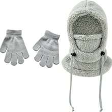3pcs New Ear-Protective Neck Warmer & Hat & Gloves Set, Winter Thickened Skiing Cycling Face Mask, Pullover Hat, Knitted Hat & Knitted Gloves With Adjustable Drawstring, Suitable For Cold Winter - Multicolor - View 11