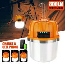 1/2PCS Rechargeable Camping Light Set USB-Charging Portable Flashlight Tent Light With Metal Hook 3 Modes With Battery Level Indicator Ideal For Outdoor Activities, Camping, Fishing, And Emergency Situations - Multicolor - View 6