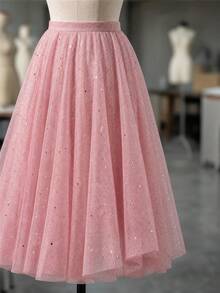 Sparkling Rhinestone Tulle Fabric, Transparent Mesh Material With Sequins, Soft, Lightweight And Flowing, Suitable For Wedding Veil, Evening Gown, Party Decor, Ballet Tutu, Home Decor And DIY Sewing Projects - 1 - View 9