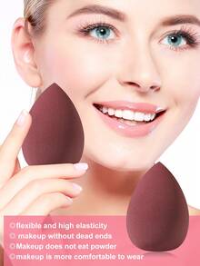 10PCS Makeup Tools Set Including: 5PCS Triangle Powder Puffs+5PCS Makeup Sponges - Multicolor - View 5