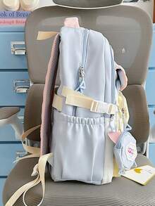 New Back To School & Graduation Season Elegant Cute Fashion Versatile Couple Travel Large Capacity Multifunctional Backpack (Accessories Not Included) - Multicolor - View 8
