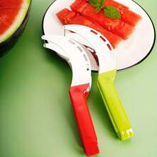 Watermelon Slicer Fruit Divider Multifunctional Melon Cutter Convenient Large Fruit And Vegetable Slicer Easy Cut Stainless Steel Watermelon Slicer Watermelon Cube Slicer Watermelon Fruit Divider Watermelon Ball Scoop Tool Summer Melon Eating Tool - Multicolor - View 12
