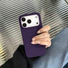 液態矽膠 3 層全覆蓋柔軟橡膠手機殼，適用於 iPhone 17 Pro 17 Pro Max 17，清新夏季配色，防震保護殼配耐刮微纖維內襯，相容於 13 11 16 Pro Max 15 14 Plus 12 Mini XS Max 7 8 Plus - 莓果紫 - 查看 2