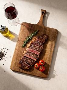 Multi-Size Cutting Board With Handle, Steak Serving Board, Kitchen Chopping And Plating Board, Suitable For Breakfast Serving, Also For Main Course Preparation, Perfect Gift For Home Parties And Housewarming - View 6