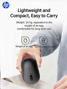 HP---Wireless Silent Mouse, Computer Gaming Mouse, Ergonomic Right-Hand Design, 2.4GHz Stable Connection-Suitable For Desktop And Laptop Computers, Compact And Portable. - View 5