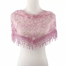 1pc 2026 New Women's Floral Lace Headscarf, Simple Bridal Veil, Shawl, Lightweight And Breathable, Suitable For Weddings, Parties, Casual Occasions - Multicolor - View 14