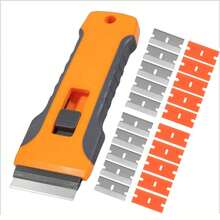 1pc Stain Cleaning Scraper With Extra Blade, Window Scraper, Glass Scraper, Extendable Scraper For Removing Glue, Paint, Stickers, Labels. Multi-Functional Household Glue Removal Scraper Tool For Phone, Car Repair, Cleaning, Film Application. Cleaning Tool, Tools & Home Improvement - Multicolor - View 11