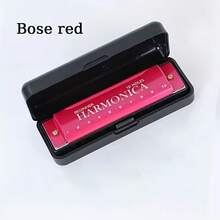 1pc Professional Metal Harmonica, Portable Musical Instrument For Performance, Practice, Recording, Classroom Teaching, Wind And Woodwind Instruments, Mini Instrument, Guitar Pick, Fashion Harmonica, Travel Instrument - Multicolor - View 13