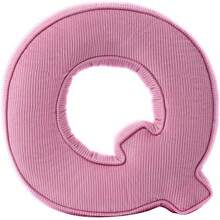 Almohada de felpa con letra rosa, almohadas decorativas con forma de letra inicial de pana, almohadas de letras del alfabeto inglés de la A a la Z para decoración de sofá, recámara, sala de estar (S) - E - Ver 17
