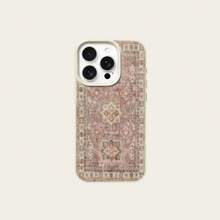1 buah Casing Ponsel Bahan TPU Motif Karpet Persia Merah Muda Retro Kompatibel dengan Apple 17promax/17/16promax/15/13/12/11/ S20fe/A15/S24/A55/ Note11/Note12/Note13pro Pelindung Full Cover Tahan Guncangan Soft Shell - Putih - View 5