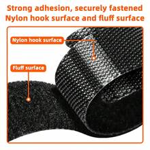 50/100PCS Reusable Nylon Hook And Loop Cable Ties Multipurpose Wire Organizer Strap For Desktop Computer Network Cables Car Wiring Harness Cord Arrangement - View 5