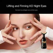 3 Heads Multifunctional Electric Facial Beauty Massager Skin Care Serum Introducing Device Skin Lifting Tightening Lymphatic Drainage Massager For Face Neck All Skin Types Household Daily Anti-Aging Self Care Gift For Women - Green - View 8