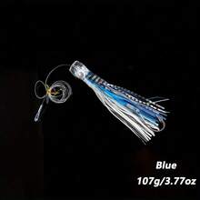 GOTURE 1pc 107g/3.77oz Octopus Soft Bait Lure With Skirt Tail, Trolling Fishing Lure, Multiple Colors Available, Suitable For Freshwater And Saltwater - Multicolor - View 11