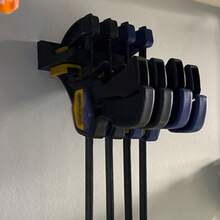 1pc Quick Clamp, Wall-Mounted Clamp, Essential For DIY Home Decor, 3D Printed, Workshop/Garage/Home Studio Organization Tool, Storage Rack, Space-Saving, Without Screws - 1PC - View 3