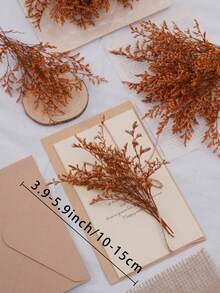 25/52/102/298 Pcs, Artificial White Mini Baby Breath Flower Vase For Wedding, Home, Office, Party, Garden, Card Making, DIY Decoration - Orange Lover Grass - View 6