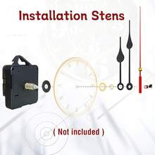 3 Set Mesin Jam Quartz, Panjang Poros: 16mm, 20mm, 23mm, Termasuk 3 Pasang Jarum Jam, Untuk Perbaikan, Penggantian, dan Pembuatan Jam Dinding/Meja DIY, Cocok untuk Dekorasi Rumah dan Kantor, Hadiah yang Bermakna untuk Pecinta Jam - G045B3#5 - View 5
