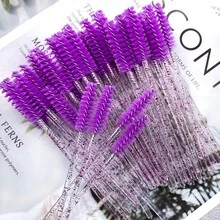 Mollie Lipper 50pcs Disposable Eyelash Brushes And Eyebrow Brushes, Alcohol-Free And Oil-Free Formula, Ideal Makeup And Beauty Tool, No Power Or Battery Required - Multicolor - View 14