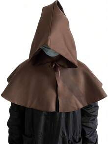 Capa de Grim Reaper para Halloween, Disfraz de Cosplay Medieval para Adultos, Capa con Capucha, Disponible en Stock, Traje de Cosplay - Azul - Ver 7