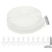 Dây kéo nylon số 3 dài 5 thước Anh kèm 10 đầu kéo hình trái tim = 1 gói, dây kéo số 3 nhiều màu sắc kèm đầu kéo hình trái tim, thích hợp cho túi xách, ví, may vá thay thế, ví tự làm, v.v. - Nhiều màu - Xem 15
