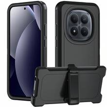 Heavy Duty Protective Durable Rugged Phone Case With Belt Clip - Black - View 1