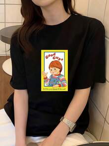 Women T-Shirts - Black - View 1