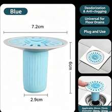 Universal Straight-Through Odor-Proof Floor Drain Core, Automatic Closing Easy-Install Filter, Anti-Insect Floor Drain Cover For Bathroom - Multicolor - View 8