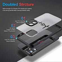 1pc Creative Football ECG Heartbeat Aesthetic Crown Pattern Spray Painted Skin-Feel Full Coverage Lens Anti-Drop Fashion Phone Case Compatible With Apple 11 12 13 14 15 16 17 Pro Max 7/8/XR Series Anti-Fingerprint Protective Cover - Multicolor - View 4
