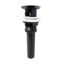 CONTRA PARA LAVABO DE BAÑO DE 1-1/4" TIPO PUSH COLOR NEGRO MATE - Negro Mate - Ver 4