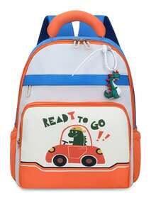 1pc Lightweight Burden-Reducing Children's Backpack, 2026 New Cute Cartoon Unisex Kindergarten School Bag - A - View 15