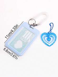 1pc Cute Cat Card Holder, Creative Keychain Pendant, Suitable For Campus Student Meal Card, Bus Card, Work ID Card, Travel Portable Card Holder - Set - View 7