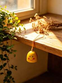 1pc/6pcs Creative Smiling Face Hanging Wind Chime, Includes Hanging Rope And Bells, Metal DIY Material, Crisp Sound, Holiday Decoration Bell Pendant, Suitable For Outdoor Patio - Multicolor - View 9