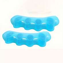 2 piezas Protectores de dedos suaves & cómodos reutilizables, almohadillas para los dedos - Azul - Ver 2