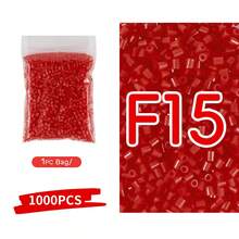 2.6mm Sundymot Fuse Beads, 1000PCS+ Red F Series Color Independent Packaging, Anti-Spill, DIY Pendant Keychain, Jewelry Making Craft Material, Graduation Season Back To School, Christmas, Party Birthday Gift, Multi-Color 2.6mm Melt Beads Bulk Refill Kit - 2.6mm Puzzle Beads - View 15