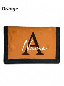 Custom Monogrammed Wallets For Men, Personalized Wallets, Pocket Money Storage, Card Holder With Hook And Loop Fastener, Suitable For Teenagers, Students, Perfect For Father's Day Gift, Holiday Gift, Men's Gift - Multicolor - View 9