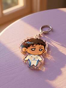 1Pc/6 Pcs F1 Racing Pattern Keychain, Sports Cute Style For Back To School , Car Key Charm, Merch Collection, Daily Travel And All Seasons. - Multicolor - View 9