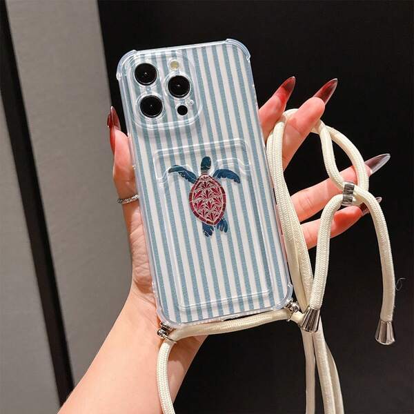 Funda de teléfono con ranura para tarjeta transparente, compatible con iPhone, Galaxy, Honor, Tecnoo y otros modelos, funda trasera de silicona estilo billetera transparente, a prueba de golpes, impermeable, anti-caídas, anti-arañazos