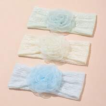 Multi-Pack Multicolor Soft Elastic Baby Headbands, Breathable, Suitable For All Seasons, Great Gift, Perfect For Photos - White, Yellow, Pink, Green, Blue - View 16