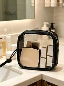 3pcs/1pc Creative New Fashion Travel Portable Mini Transparent Waterproof Zipper Storage Bag, Digital Accessories Organizer, Multi-Functional Hanging Storage Bag, Coin Purse, Can Store Earphones, Chargers, Data Cables, Lipsticks, Perfumes, Keys, Bracelets, Cosmetics And Small Electronic Accessories,Makeup Organizer,Room Decor - Multicolor - View 8